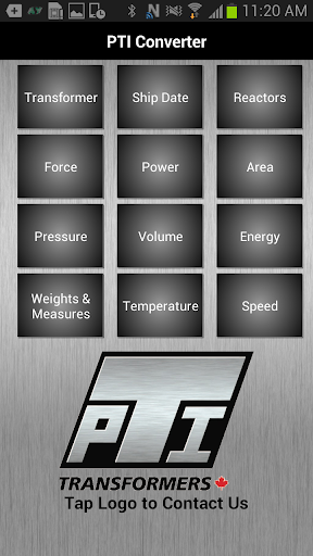 Android application PTI Transformer screenshort
