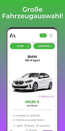 ViveLaCar Schweiz Auto-Abo Screen 3