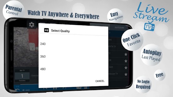 Livestream TV - M3U Stream Player IPTV Screenshot