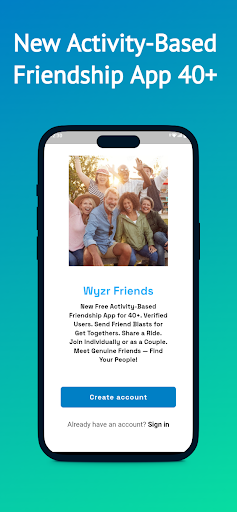Android application Wyzr: Meet Friends 30s to 60s+ screenshort