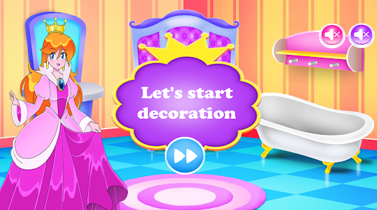 Cleaning Decortion Castle Game