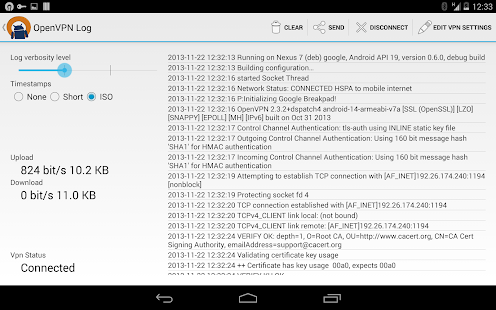 OpenVPN für Android Screenshot