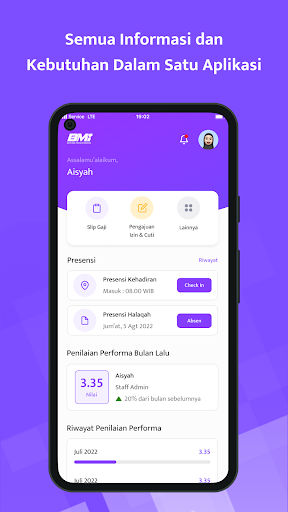 Android application SPA BMI screenshort