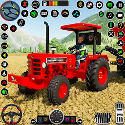 Indian Tractor Farm Simulator: imaxe da icona