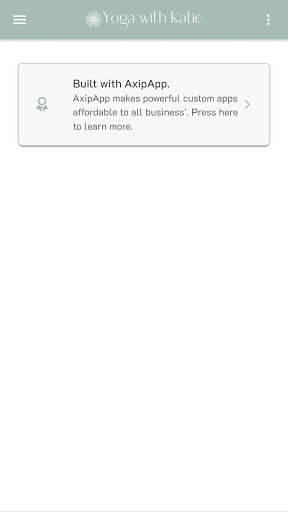 Android application Yoga with Katie screenshort