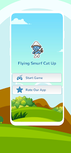 Flying Smurf Cat Up