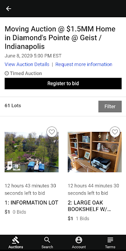 Aether Auctions Screen 3