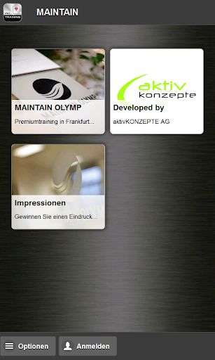 Android application BIO MOTION LAB Körper-Training screenshort