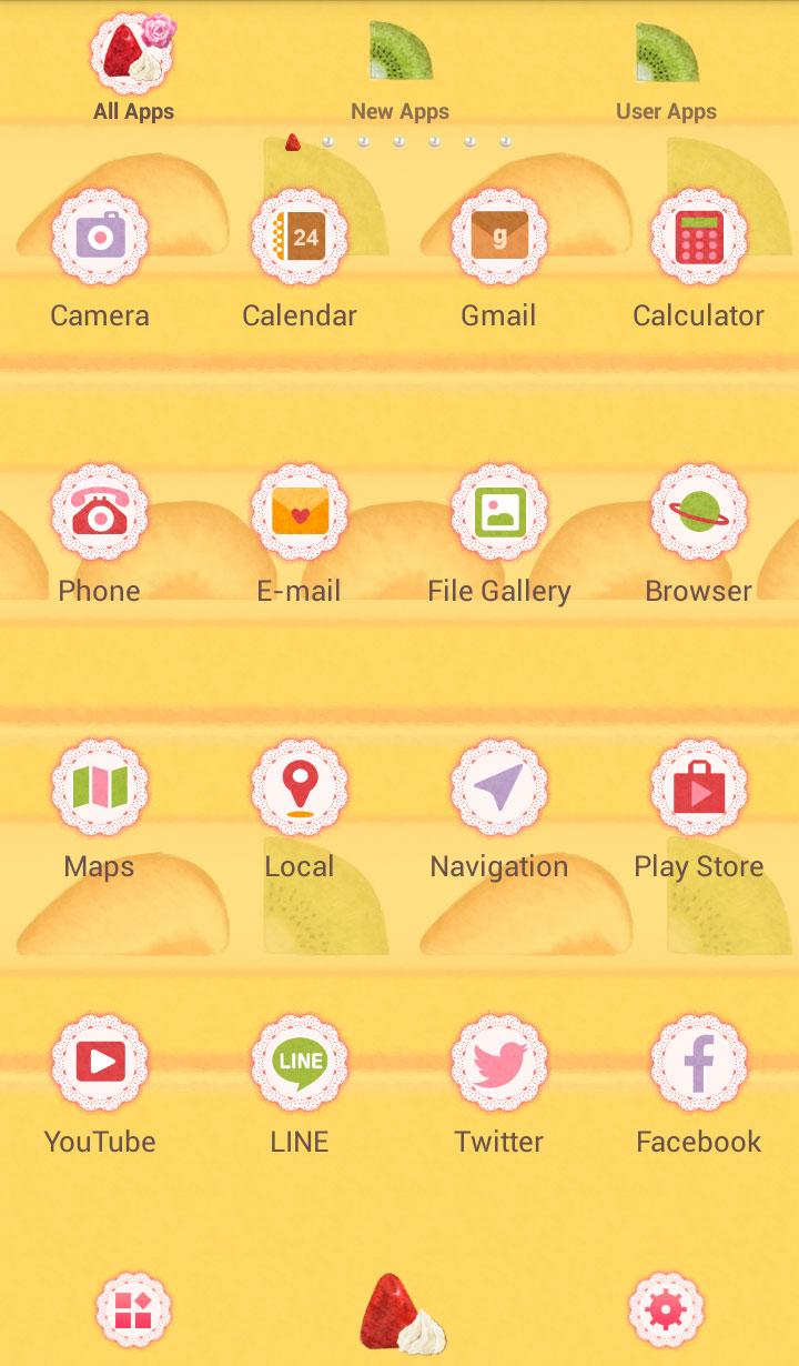 Android application Sweets Theme-Yummy Cake- screenshort