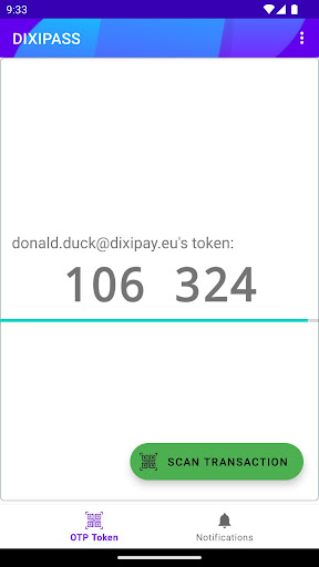 DIXIPASS Screen 3