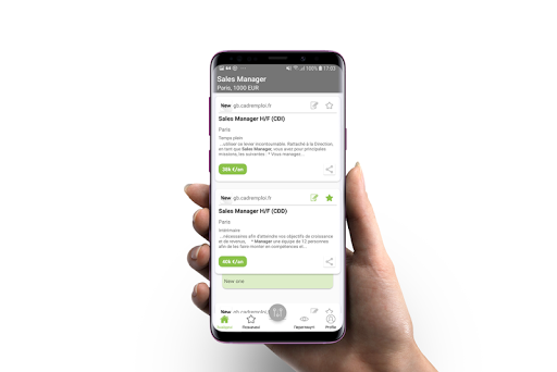 Hobby Job - Find a career Screen 2