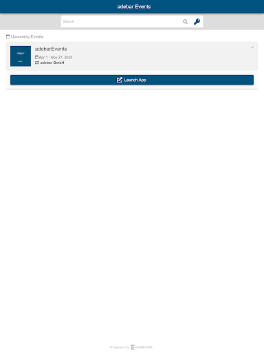 adebar Events Screen 3
