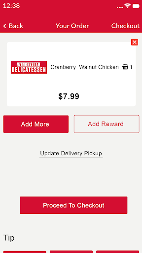 Android application Winchester Deli screenshort