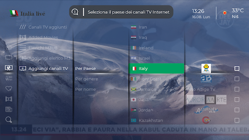 Italia Live Screen 3