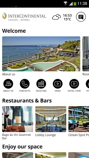 Android application InterContinental Cascais screenshort