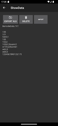 AE Simple Barcode App Screen 2