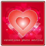 valentines photo editing icon