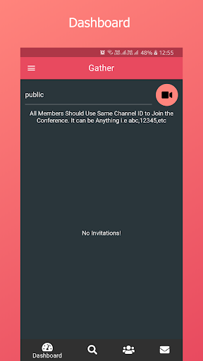 Gather: Video Conferencing App Screen 2
