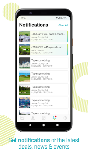 Android application foreTee screenshort