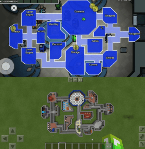 Maps Among Us in Minecraft Screen 3