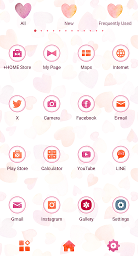 Love Hearts Theme Screen 3