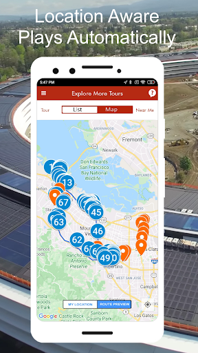Screenshot of Silicon Valley SF Driving Tour