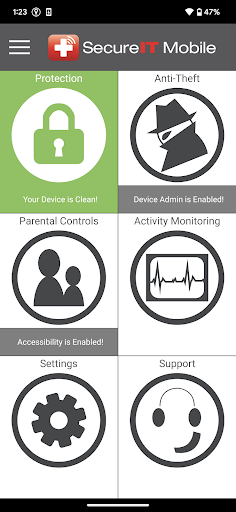 Android application SecureIT Antivirus & Security screenshort
