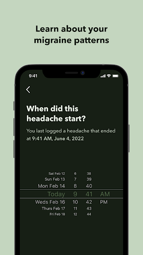 Selene-C Migraine Study App Screen 2