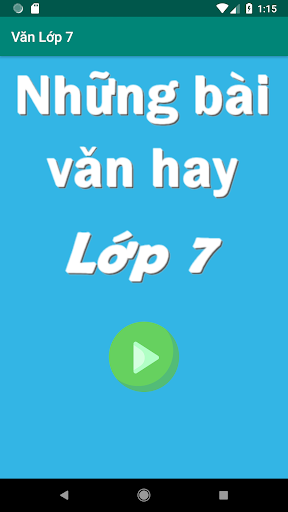 Android application Những bài văn hay lớp 7 screenshort