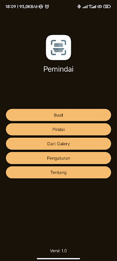 Android application Scanner screenshort
