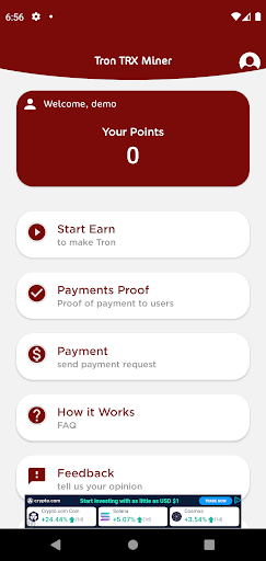 TRX Tron Mining Business app for Android Preview 1
