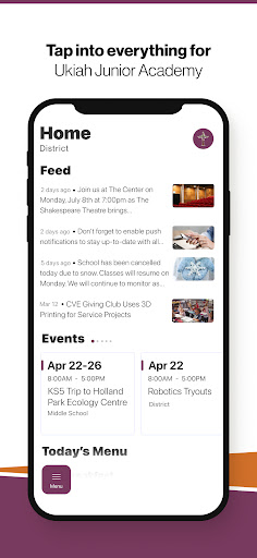 Android application Ukiah Junior Academy screenshort
