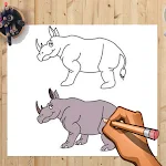 Cover Image of ดาวน์โหลด How to Draw Rhino and Other Wild Animal Easily 1.0 APK