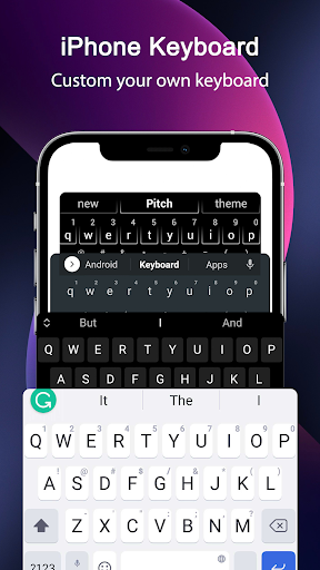 Android application iphone keyboard screenshort