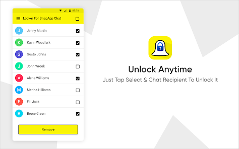 Captura de Pantalla 10 Locker For SnapApp Chat android