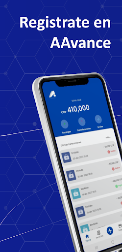 Android application Billetera AAvance screenshort