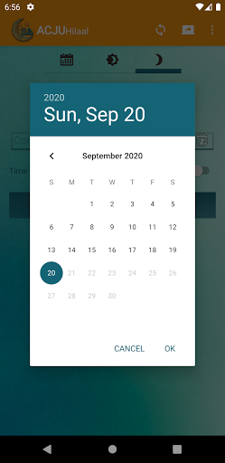 ACJU Hilaal Calendar Screen 3