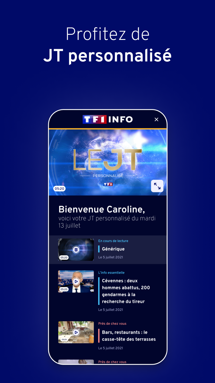 Android application TF1 INFO - LCI : Actualités screenshort