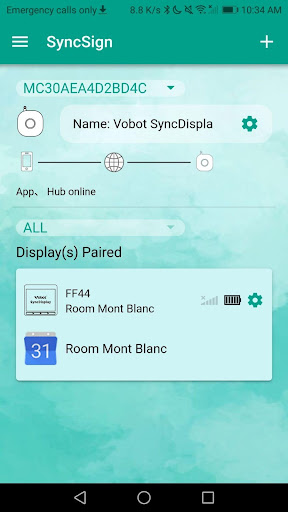 Android application SyncSign screenshort