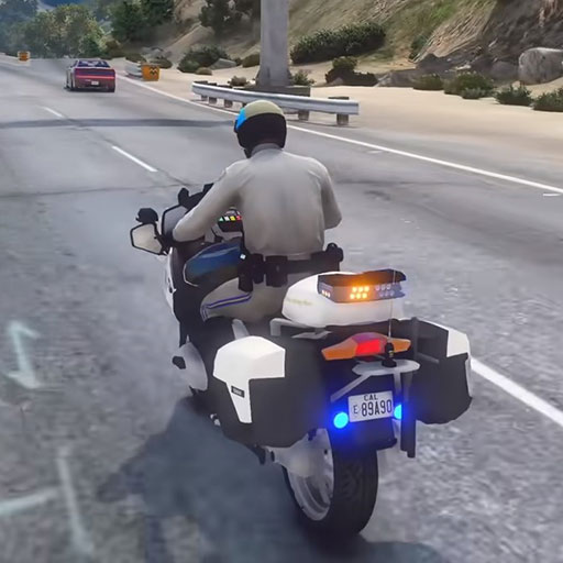 US Police Bike Rider Simulator