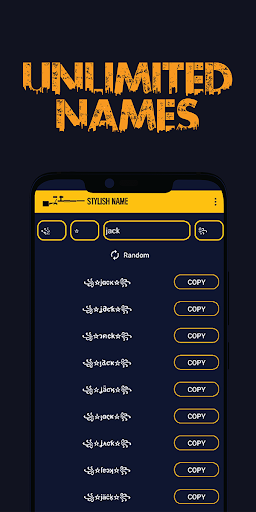 Nickname Fire - Name Generator Screen 2