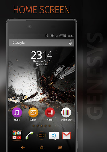 Android application GENESYS Xperia Theme screenshort
