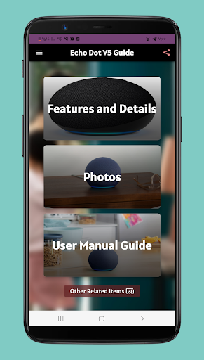 Android application echo dot v5 guide screenshort