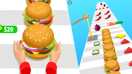 Burger Stack Run Game 1.0 APK + Mod (Free purchase) for Android