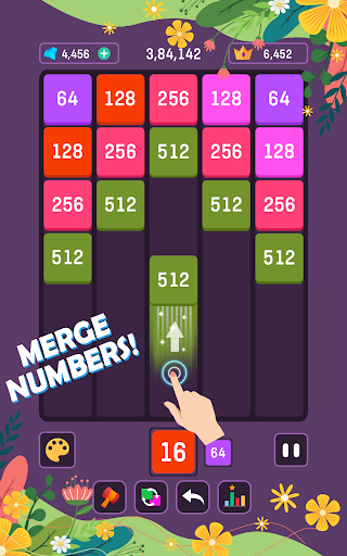 Android application Number Drop: Block Merge Games screenshort