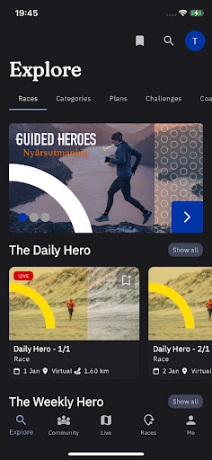 Android application Guided Heroes screenshort