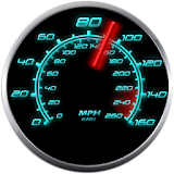 GPS Speedometer in kph and mph icon