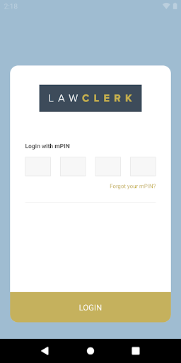 Android application Lawclerk screenshort