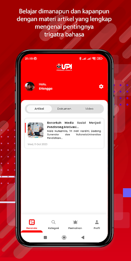 Android application Trigatra Bahasa screenshort