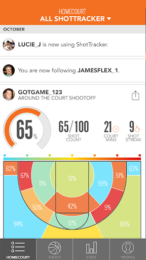ShotTracker Player Screen 3